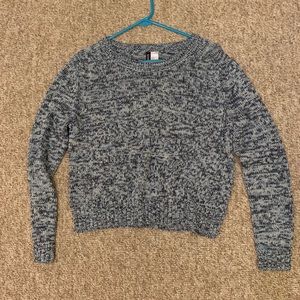 Divided H&M Blue/Gray/White Sweater